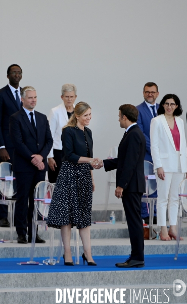 Emmanuel Macron avec Yaël Braun Pivet