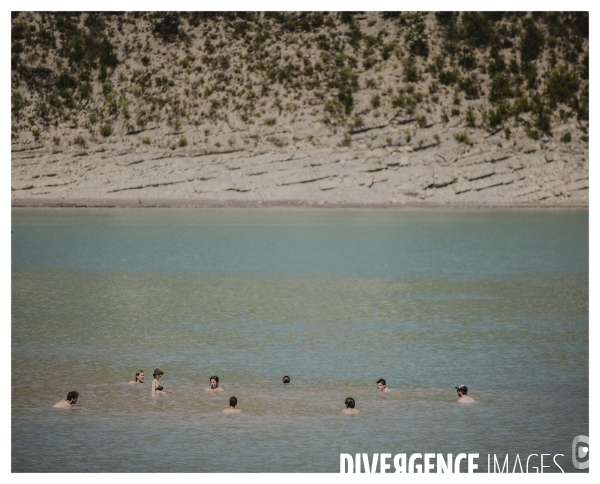 Le long de la Transbassealpine Digne Nice ( Tourisme et sécheresse )