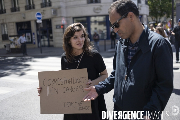 Manifestation contre la suppression de la redevance audiovisuelle