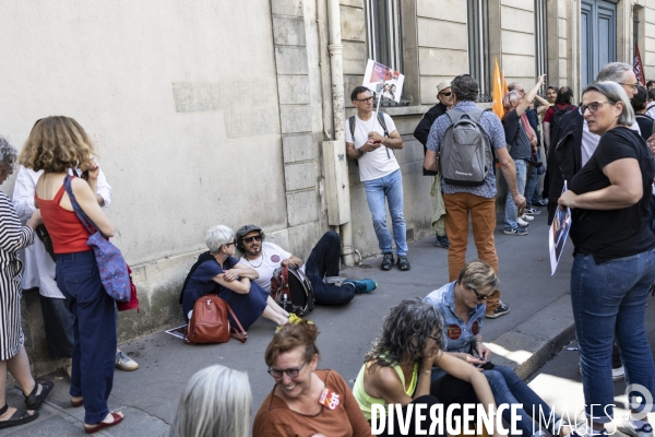 Manifestation contre la suppression de la redevance audiovisuelle