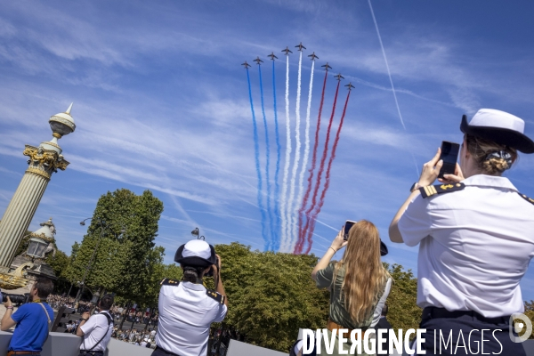 14 juillet 2022 - célébration et défilé sur les Champs-Elysées