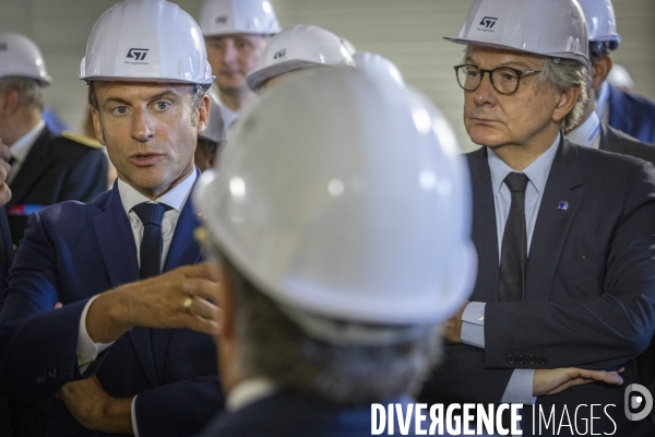 Emmanuel Macron chez STMicroelectronics à Crolles - Grenoble