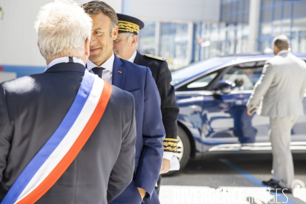 Emmanuel Macron chez STMicroelectronics à Crolles - Grenoble