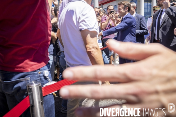 Emmanuel Macron chez STMicroelectronics à Crolles - Grenoble