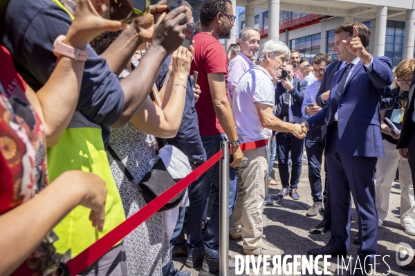 Emmanuel Macron chez STMicroelectronics à Crolles - Grenoble