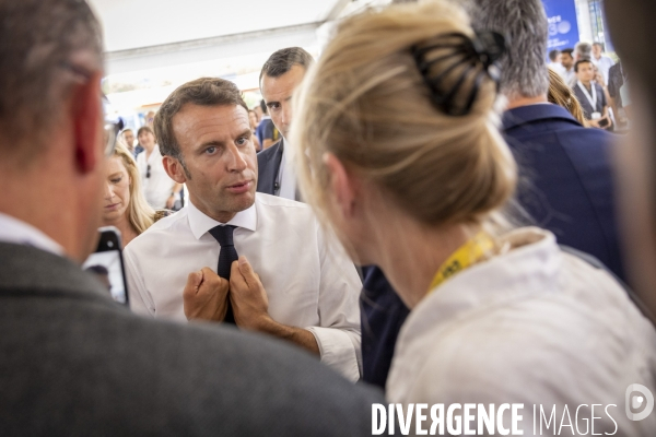 Emmanuel Macron chez STMicroelectronics à Crolles - Grenoble