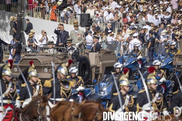 14 juillet 2022 - célébration et défilé sur les Champs-Elysées