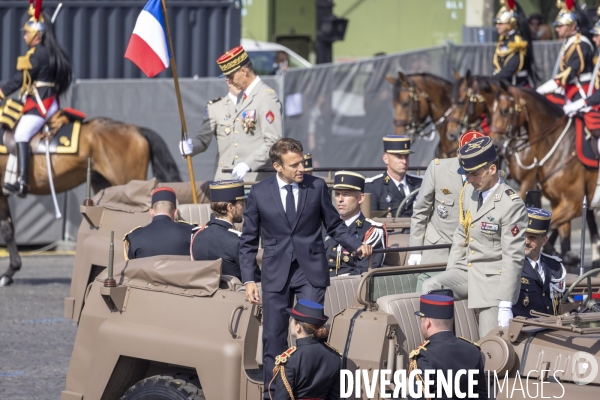 14 juillet 2022 - célébration et défilé sur les Champs-Elysées