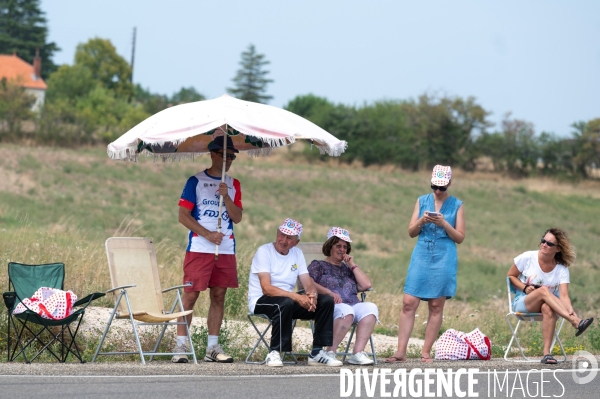 Tour de France entre Castelnau et Cahors.