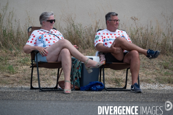 Tour de France entre Castelnau et Cahors.