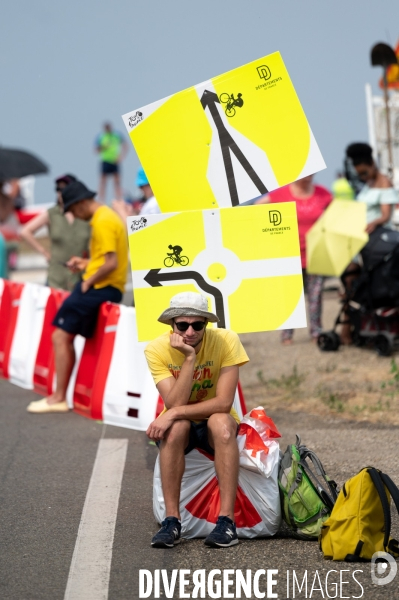 Tour de France entre Castelnau et Cahors.