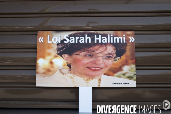 Fra - justice for sarah halimi - demo - paris