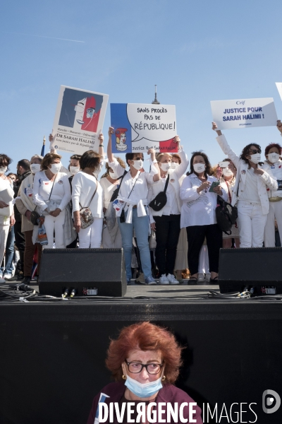 Fra - justice for sarah halimi - demo - paris