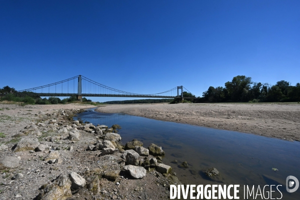 La Loire, canicule et sécheresse. Le débit du plus long fleuve de France inquiète