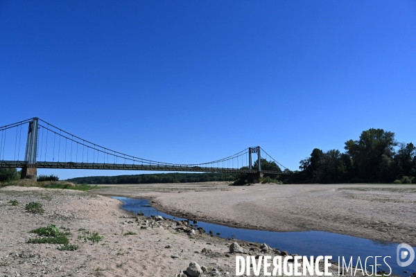 La Loire, canicule et sécheresse. Le débit du plus long fleuve de France inquiète