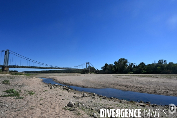 La Loire, canicule et sécheresse. Le débit du plus long fleuve de France inquiète