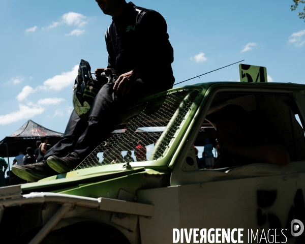 L attente de l arrivée - Stock-car à Brioude