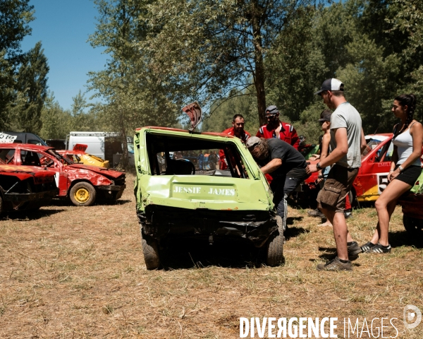 L attente de l arrivée - Stock-car à Brioude