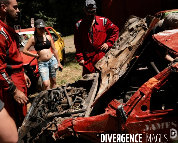 L attente de l arrivée - Stock-car à Brioude