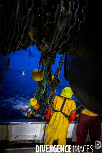 Port Louis : chalutier Phalene  pêche a la langoustine