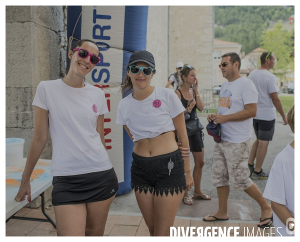 Le long de la Transbassealpine Digne-Nice ( la Color Run )