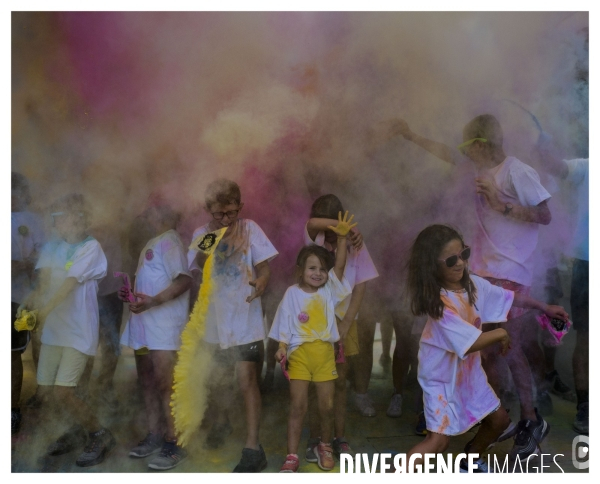 Le long de la Transbassealpine Digne-Nice ( la Color Run )