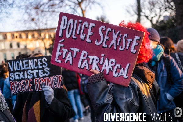 Marche de nuit feministe a Paris