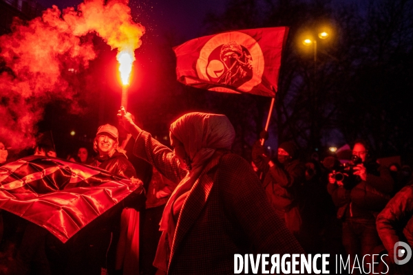 Marche de nuit feministe a Paris