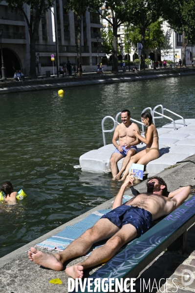 Le 27 aout 2022, ouverture de la baignade dans le canal Saint Martin , et 5e edition de Nage ton canal.