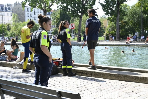 Le 27 aout 2022, ouverture de la baignade dans le canal Saint Martin , et 5e edition de Nage ton canal.