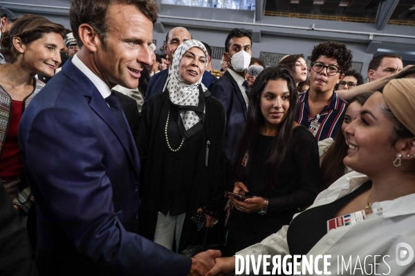 Emmanuel macron en algerie