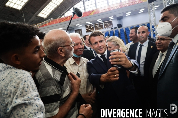 Emmanuel macron en algerie