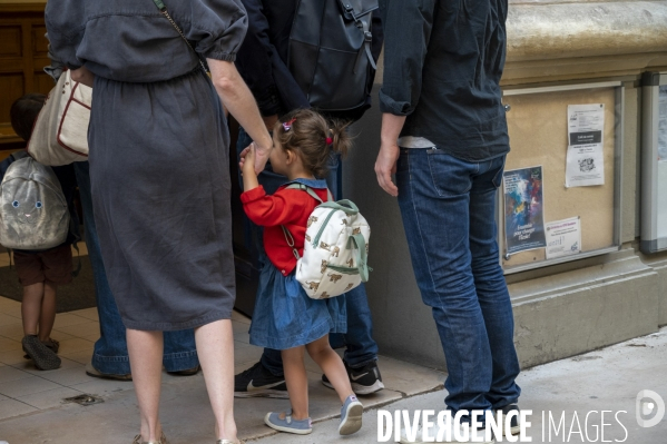 Rentrée des classes maternelle, primaire, collège.