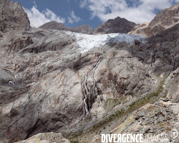 Fonte du glacier blanc