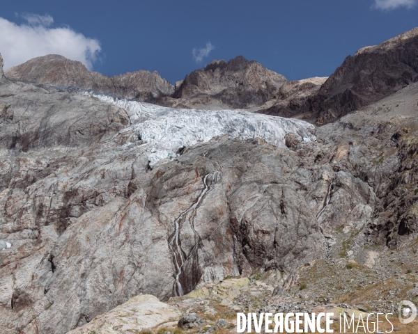 Fonte du glacier blanc