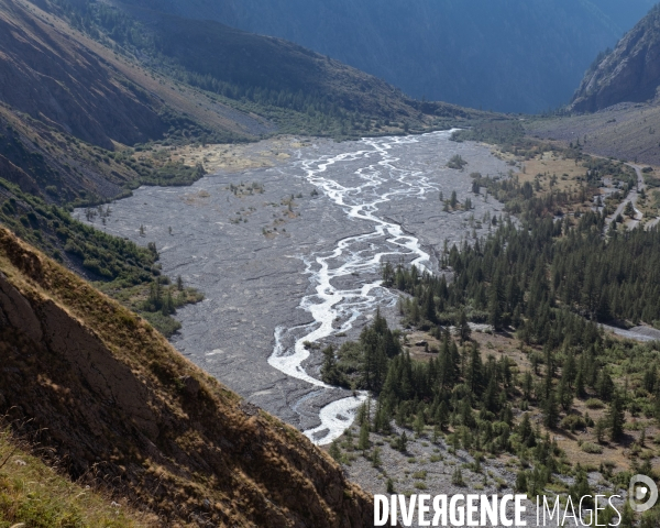 Fonte du glacier blanc