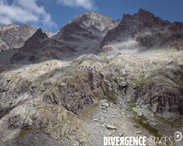 Fonte du glacier blanc