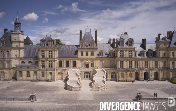 Restauration de l escalier du chateau de fontainebleau
