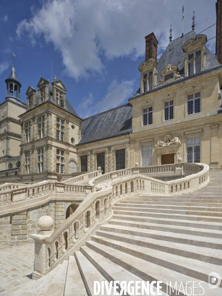 Restauration de l escalier du chateau de fontainebleau