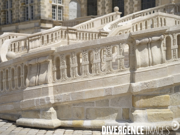 Restauration de l escalier du chateau de fontainebleau