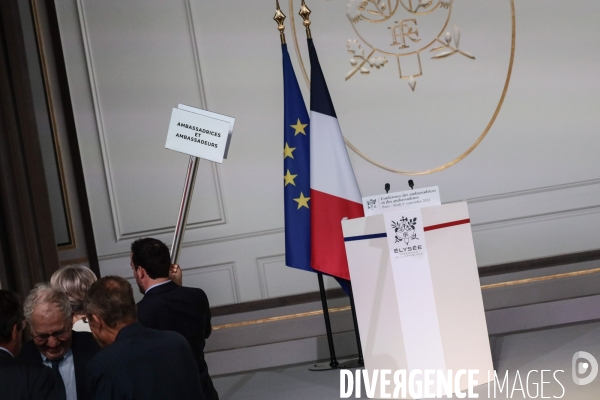 Emmanuel macron - conference des ambassadeurs de france