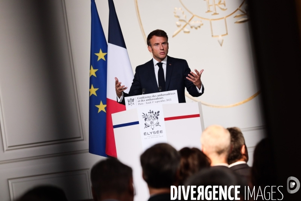 Emmanuel macron - conference des ambassadeurs de france