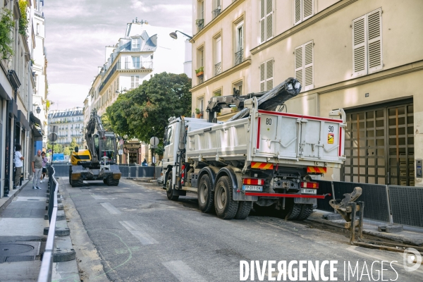 Travaux de voierie à Paris