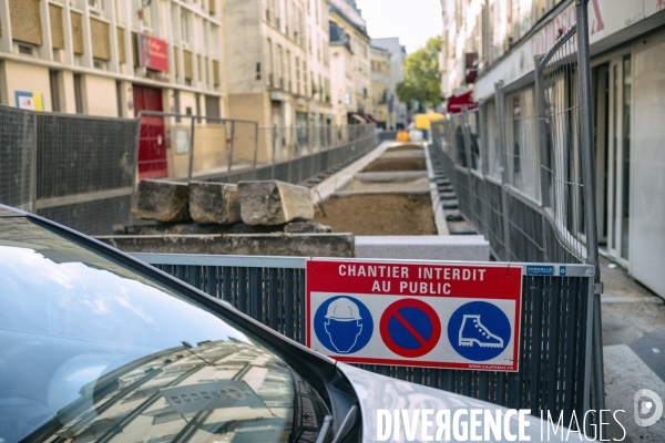 Travaux de voierie à Paris