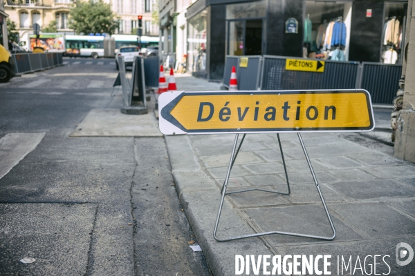Travaux de voierie à Paris