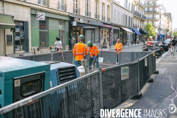 Travaux de voierie à Paris