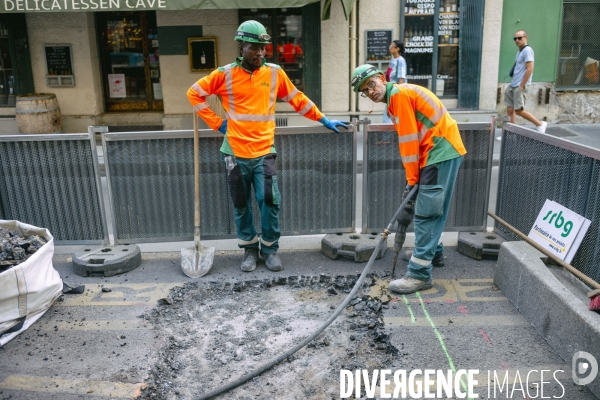 Travaux de voierie à Paris