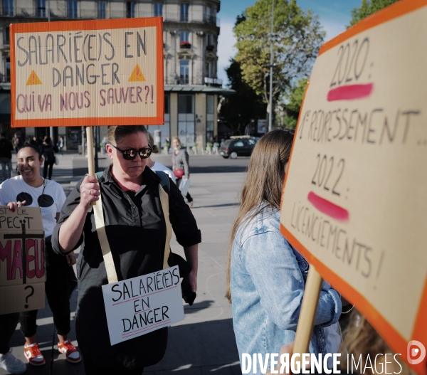 Manifestation des salariés de Camaieu