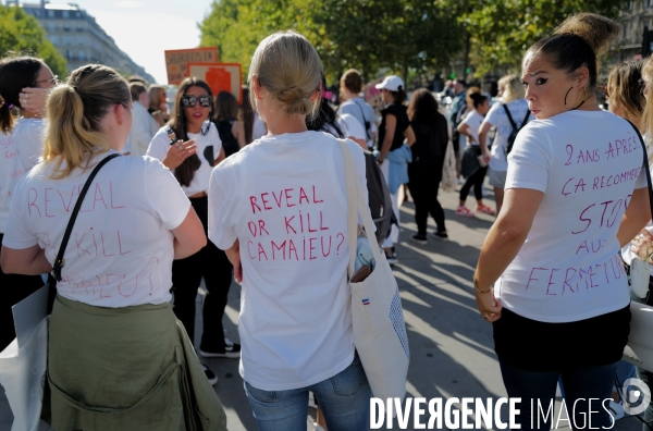 Manifestation des salariés de Camaieu