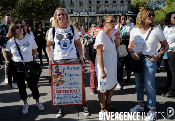 Manifestation des salariés de Camaieu